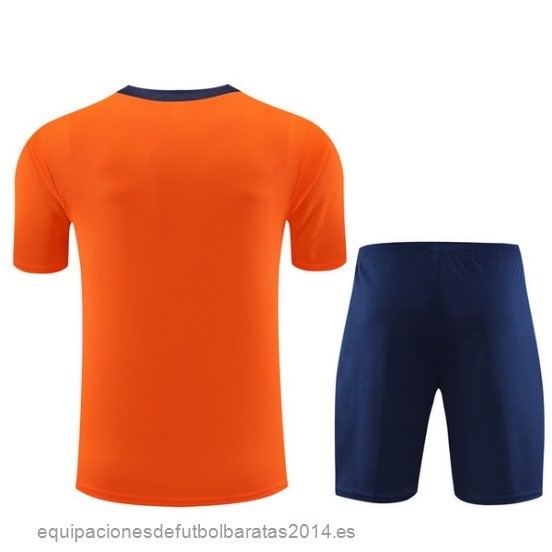 Nuevo Entrenamiento Conjunto Completo Holanda 2024 Naranja Azul Baratas